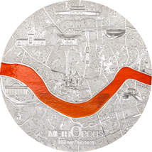 3 Unze Silber Tiffany Art Metropolis Seoul 2024 (Auflage: 999 | Ultra High Relief | Polierte Platte)