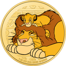 1 Unze Silber König der Löwen Mufasa und Simba 2024 (Auflage: 1.994 | Polierte Platte)