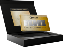 Kettner Silber Krisenschutzkarte (mit RFID Blocker inkl. Etui)