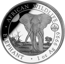 1 Unze Silber Somalia Elefant 2025 PM WMF (Auflage: 1.000 | Privymark World Money Fair Berlin)