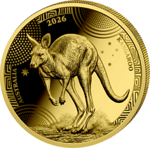 1/200 Unze Gold Australien Wildlife Serie Känguru 2026 (Auflage: 5.000 | Polierte Platte)