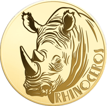 Gold Big Five Nashorn Münze