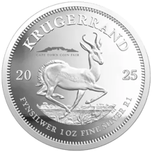 1 Unze Silber Krügerrand 2025 (Auflage: (1.000 | Privy Mark Kapstadt | Polierte Platte)