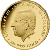 1 Unze Gold Gold Rush 2026 (Auflage: 50 | Polierte Platte)