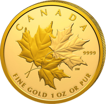 1 Unze Gold Triple Maple Leaf 2025 (Auflage: 600 | Polierte Platte)