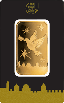 1 Unze Goldbarren Friedenstaube