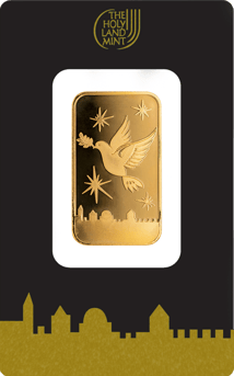 10 g Goldbarren Friedenstaube