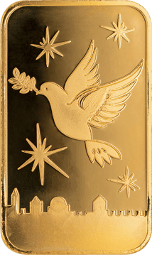2,5 g Goldbarren Friedenstaube