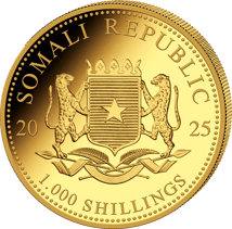 1 Unze Gold African Wildlife Somalia Leopard 2025 (Auflage: 1.000)