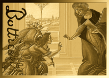 Gold Sandro Botticelli Die Verkündung von Cestello Münze