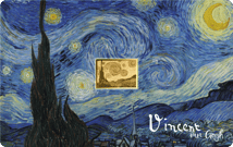 Gold Vincent van Gogh Die Sternennacht Münze