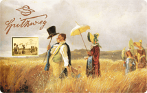 Gold Carl Spitzweg Der Sonntagsspaziergang Münze