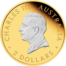 2 Unze Silber Känguru Nugget 2025 (Auflage: 3.000 | teilvergoldet | Polierte Platte)