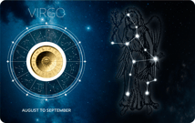 Gold Sternzeichen Jungfrau Münze