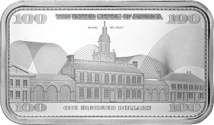 1 Unze Silberbarren 100 Dollar Banknote Benjamin Franklin