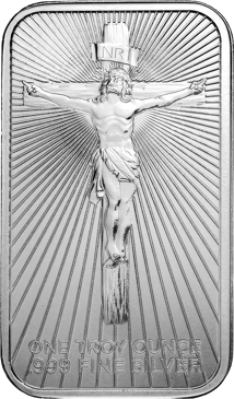 1 Unze Silberbarren Jesus Christus