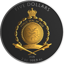 2 Unze Silber Drache und Phönix 2025 (Auflage: 111 | High Relief | teilvergoldet | Polierte Platte)