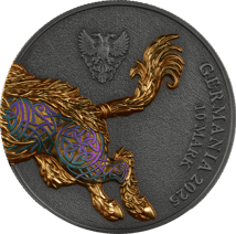 2 Unze Silber Germania Beasts Gullinbursti 2025 (Auflage: 999 | High Relief | teilvergoldet)