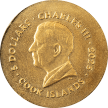 0,5g Gold Cook Islands Löwe 2025 (Auflage: 5.000)