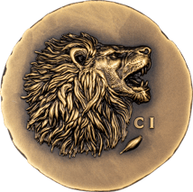 1 Unze Gold Cook Islands Löwe 2025 (Auflage: 199 | High Relief | Antik Finish)