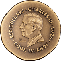 1 Unze Gold Cook Islands Löwe 2025 (Auflage: 199 | High Relief | Antik Finish)