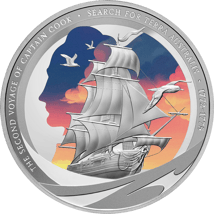 1 Unze Silber Kapitän Cook Zweite Entdeckungsreise 2025 (Auflage: 750 | Polierte Platte)