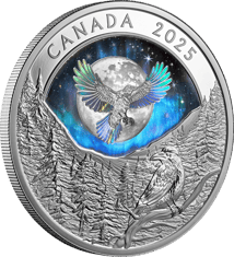 1 Unze Silber Moon Sky Raven 2025 (Auflage: 7.500 | Hologramm | Polierte Platte)