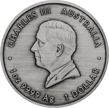 1 Unze Silber Pillar Dollar 225. Jubiläum Proclamation Coin 2025 (Auflage: 2.500 | | Antik Finish)