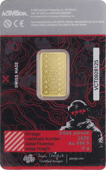 5g Goldbarren PAMP Call of Duty Modern Warfare (Auflage: 5.000)
