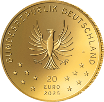 1/8 Unze Gold 20 Euro Rückkehr der Wildtiere Luchs 2025 (Buchstabe: A)