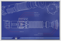 1 Unze Silber Lichtschwert Blueprint 2025 (Auflage: 1.000)