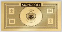1g Gold Monopoly Geldschein 2024 (Auflage: 5.000)