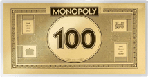 1g Gold Monopoly Geldschein 2024 (Auflage: 5.000)