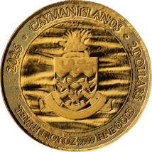 1/10 Unze Gold Cayman Islands Stachelrochen 2025 (Auflage: 1.000)