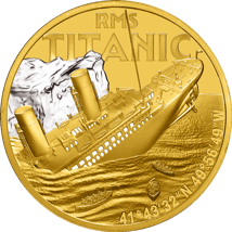 1 Unze Gold RMS Titanic 2025 (Auflage: 99 | Platiniert | Polierte Platte)