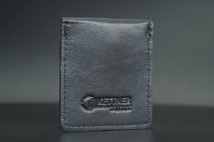 Leder Münztasche Schwarz