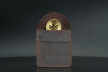 Leder Münztasche Braun