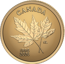 0,5g Gold Reverse Proof Maple Leaf 2026 (Auflage: 20.000 | Kanada 30. Jubiläum)