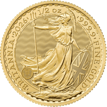 1/2 Unze Gold Britannia 2026