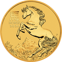 1/4 Unze Gold Lunar III Pferd 2026