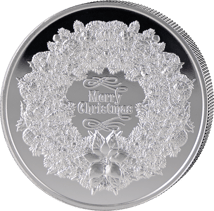 1 Unze Silber Weihnachtskranz