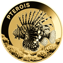 Gold Lionfish Münze