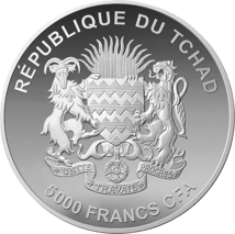 1kg Silber African Safari Nashorn 2019 (Auflage: 100 | Polierte Platte | Zertifikat Nr. 100)