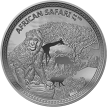 1kg Silber African Safari Affe 2020 (Auflage: 100 | Antik Finish | Zertifikat Nr. 100)
