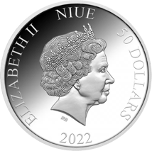 1kg Silber Ocean Five Weißer Hai 2022 (Auflage: 100 | Polierte Platte | Zertifikat Nr. 100)