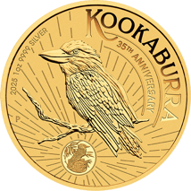 1 Unze Silber Kookaburra 2025 (Auflage: 3.000 | Privy Mark ANDA | vergoldet)