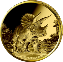 1/200 Unze Gold Triceratops 2025 (Auflage: 5.000 | Polierte Platte)