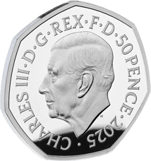 50 Pence Silber 90 Jahre Monopoly 2025 (Auflage: 4.500 | Polierte Platte)