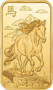 1 Unze Goldbarren PAMP Lunar Year of the Horse 2026