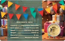 Gold Happy Birthday Kuchen Münze